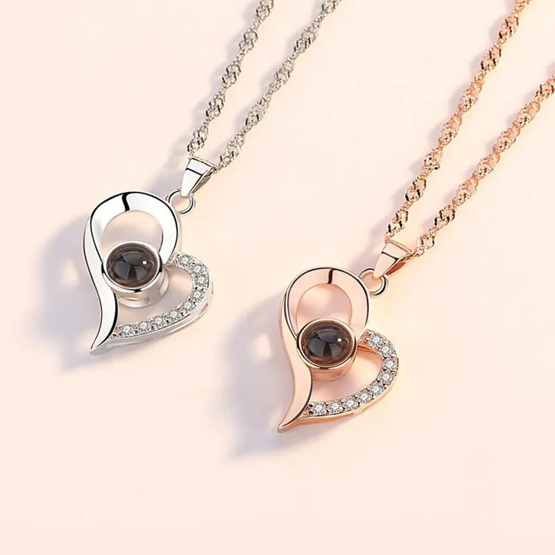 Coffret Collier "Je t'aime" 100 Langues